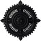 Ekena Millwork Haylynn Ceiling Medallion (Fits Canopies up to 1 1/4"), 29 1/8"OD x 1 1/4"ID x 4"P, Steel Gray CM29HYSGS - alternate 1